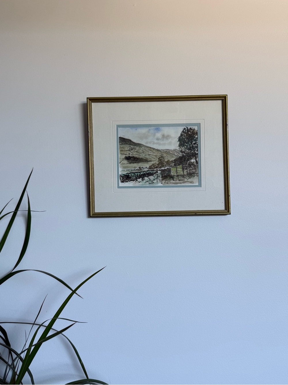 Harkerside from Quaker Flags, Reeth – Original Watercolour by Bill Ramage